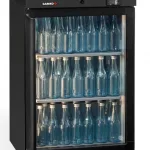 Gamko MG3/150RG Maxiglass Right Hand Hinged Glass Single Door Undercounter Bottle Cooler  150 Litres