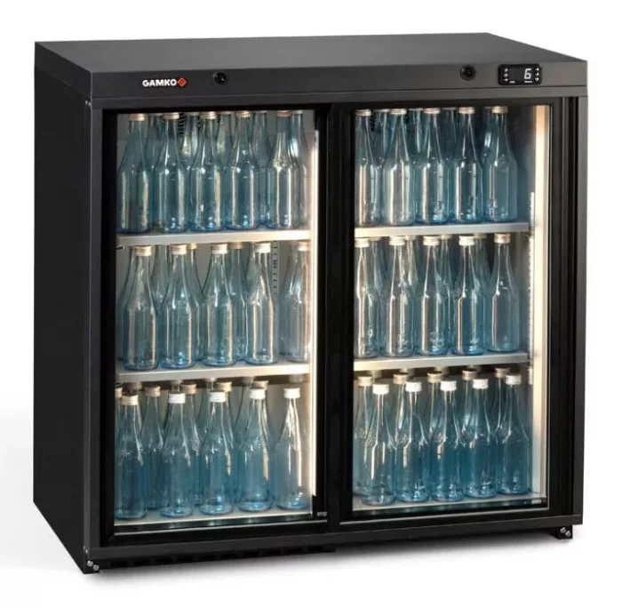 Gamko MG3/250SD Maxiglass Sliding Glass Double Door Undercounter Bottle Cooler  250 Litres - Image 1