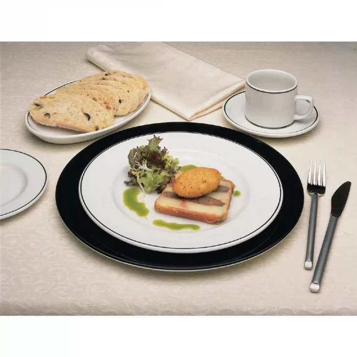 Churchill Black Line Oval Platters 202mm (Pack of 12) - Image 2