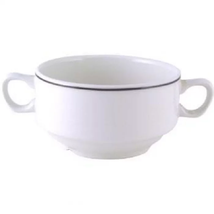 Churchill Black Line Soup Bowls 398ml (Pack of 24) - Image 1