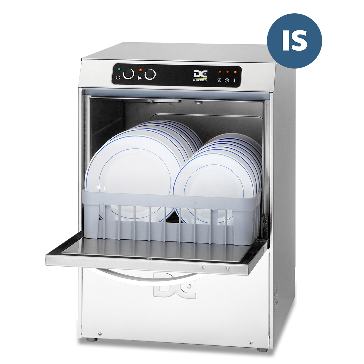 sd40is DC SD40IS Standard Range 400mm Basket Frontloading Commercial Dishwasher with Integral Water Softener 11 Plates - Image 1