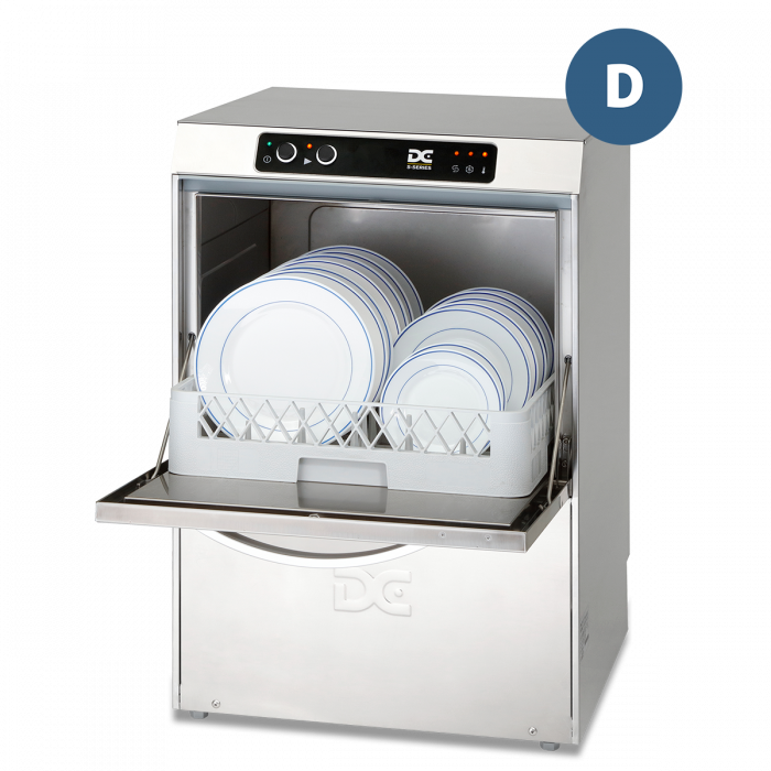 DC SD45D Standard Range 450mm Basket Frontloading Commercial Dishwasher with Drain Pump  14 Plates - Image 1