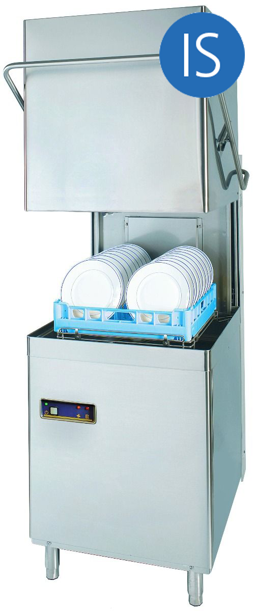 sd900_is DC SD900ACPIS Standard Range 500mm Basket Passthrough Commercial Dishwasher with Break Tank Chemical Pumps & Integral Water Softener - 18 Plates - Image 1