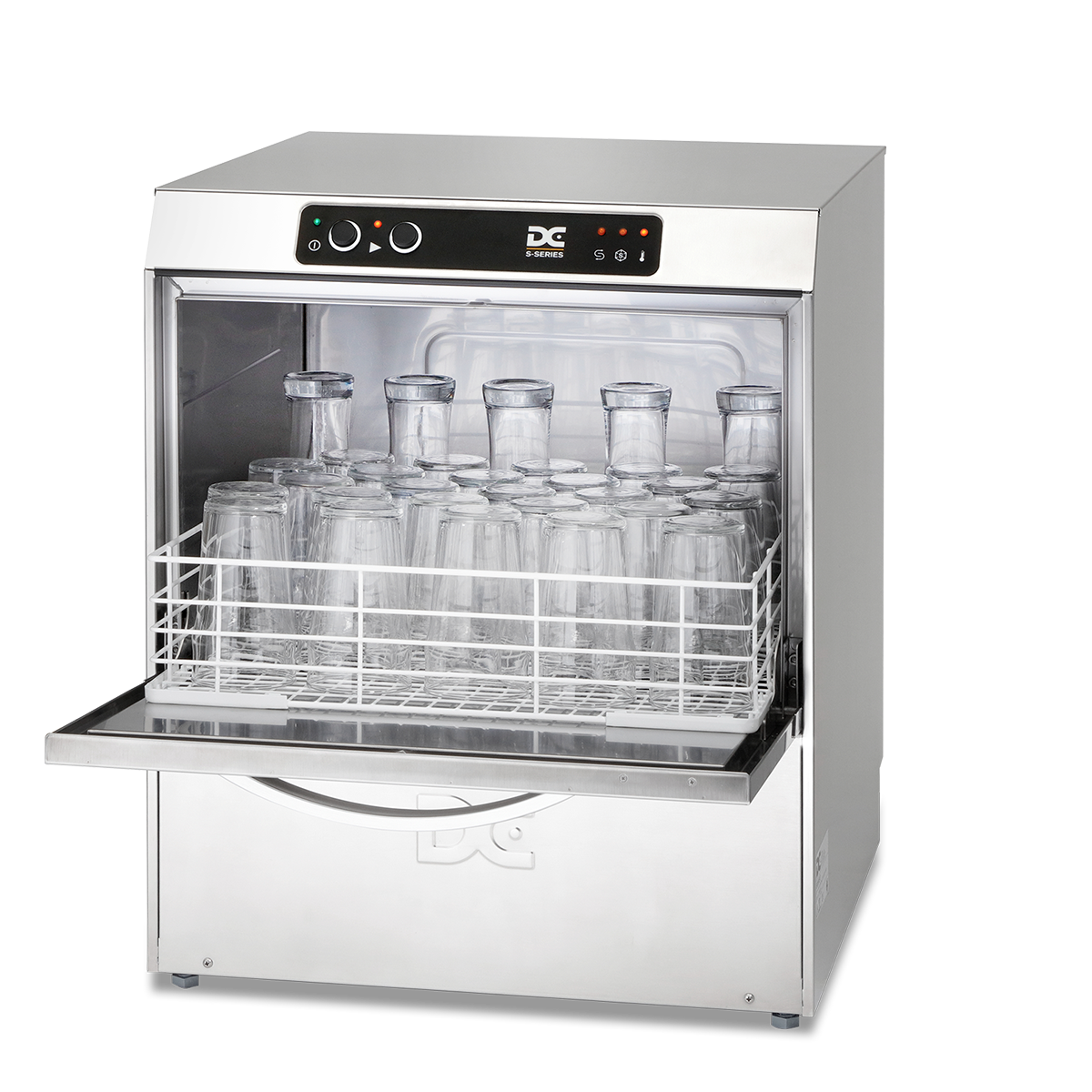 sg50 DC SG50 Standard Range 500mm Basket Frontloading Commercial Glasswasher 30 Pint Capacity - Image 1