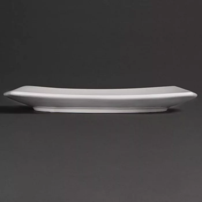 Olympia Whiteware Rounded Square Plates 240mm (Pack of 12) - Image 3