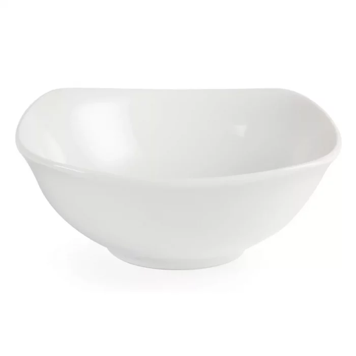 Olympia Whiteware Rounded Square Bowls 180mm (Pack of 12) - Image 3