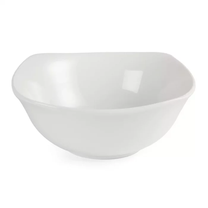 Olympia Whiteware Rounded Square Bowls 220mm (Pack of 12) - Image 3