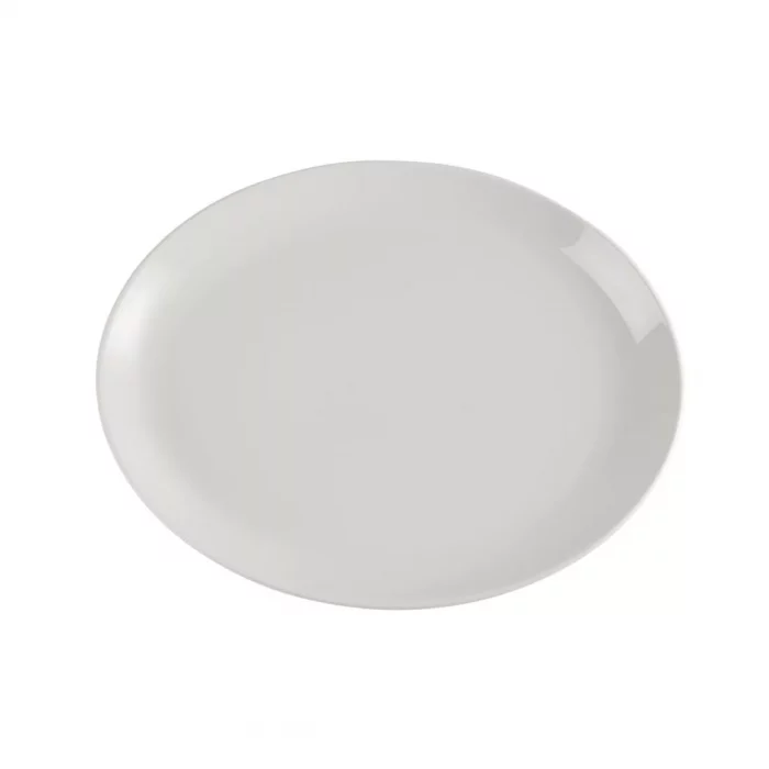 Churchill Plain Whiteware Oval Plates 340mm (Pack of 12) - Image 1