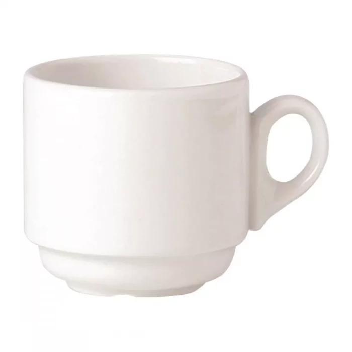 Steelite Simplicity White Atlanta Stacking Cups 212ml (Pack of 36) - Image 1