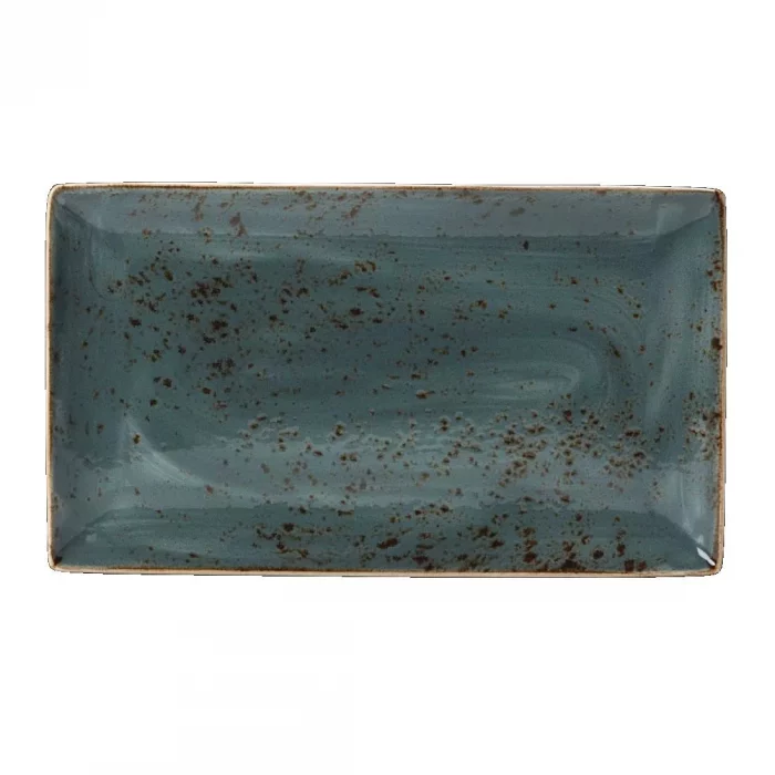 Steelite Craft Blue Rectangular Platters 330x 190mm (Pack of 6) - Image 1