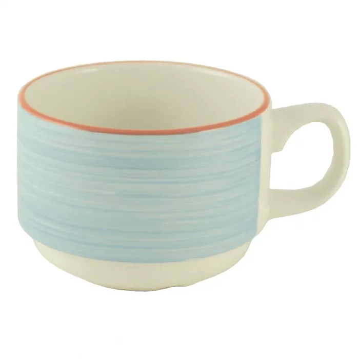 Steelite Rio Blue Slimline Stacking Cups 200ml (Pack of 36) - Image 1