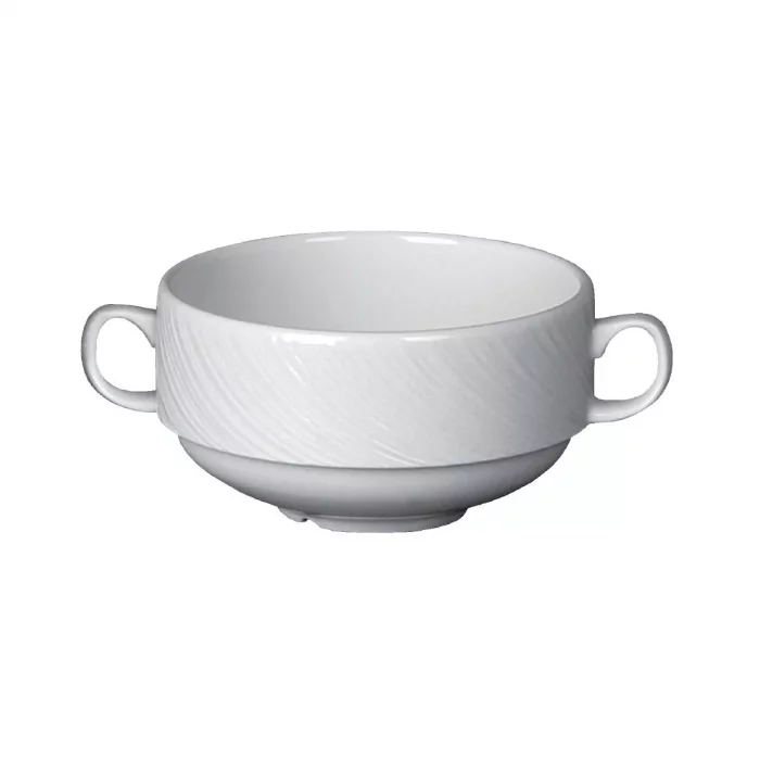 Steelite Spyro Handled Soup Cups 285ml (Pack of 36) - Image 1