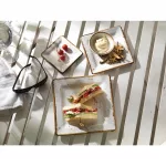 Steelite Craft Melamine Square Plates White 228mm (Pack of 6) - Image 3