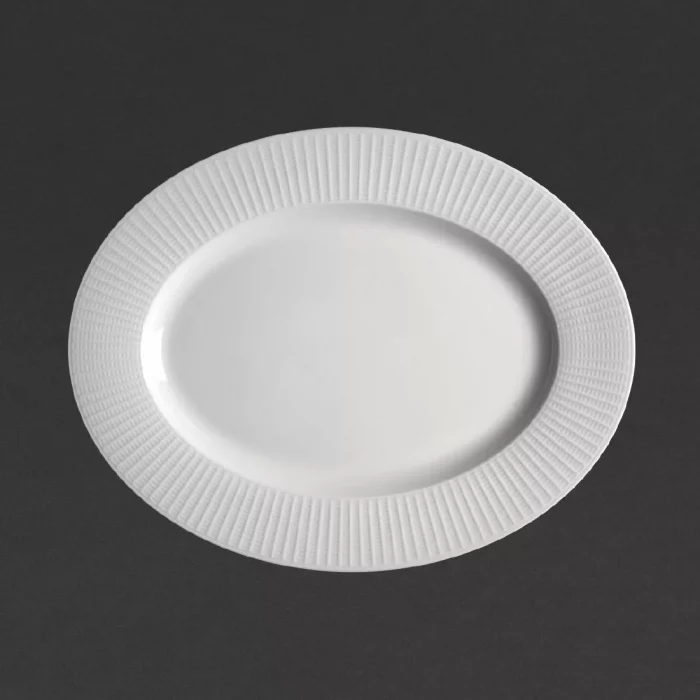Steelite Willow Oval Plate. length 330mm. (Pack of 12) - Image 1