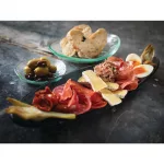Steelite Scape Smoked Glass Oval Platters 400mm (Pack of 6) - Image 2