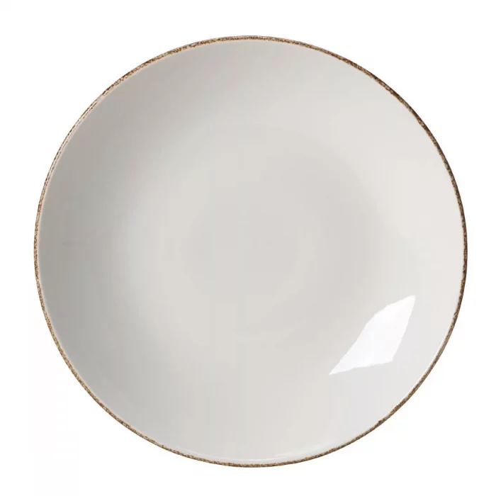 Steelite Brown Dapple Coupe Plates 300mm (Pack of 12) - Image 1