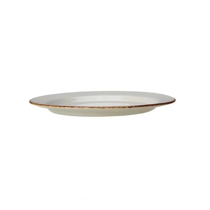 Steelite Brown Dapple Slimline Plates 203mm (Pack of 24) - Image 2