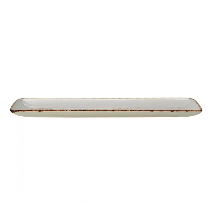Steelite Brown Dapple Rectangle Three Plates (Pack of 6) - Image 2
