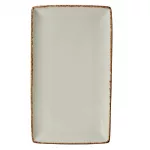 Steelite Brown Dapple Rectangle Three Plates (Pack of 6)