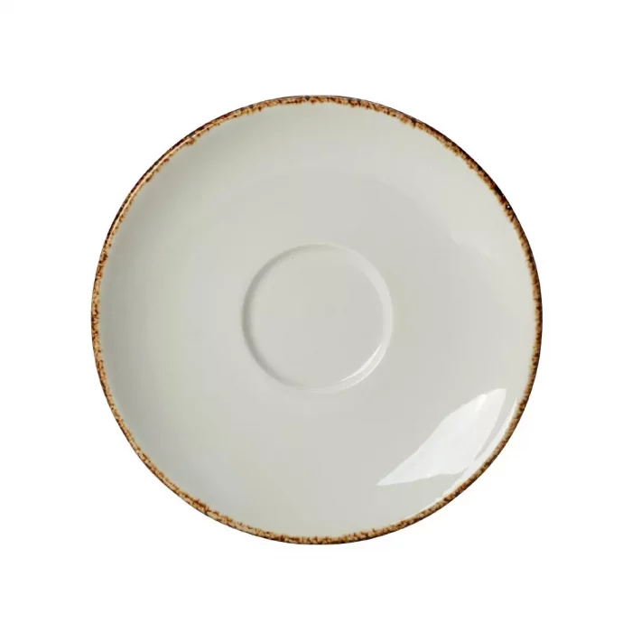 Steelite Brown Dapple Saucers 125mm (Pack of 36) - Image 1
