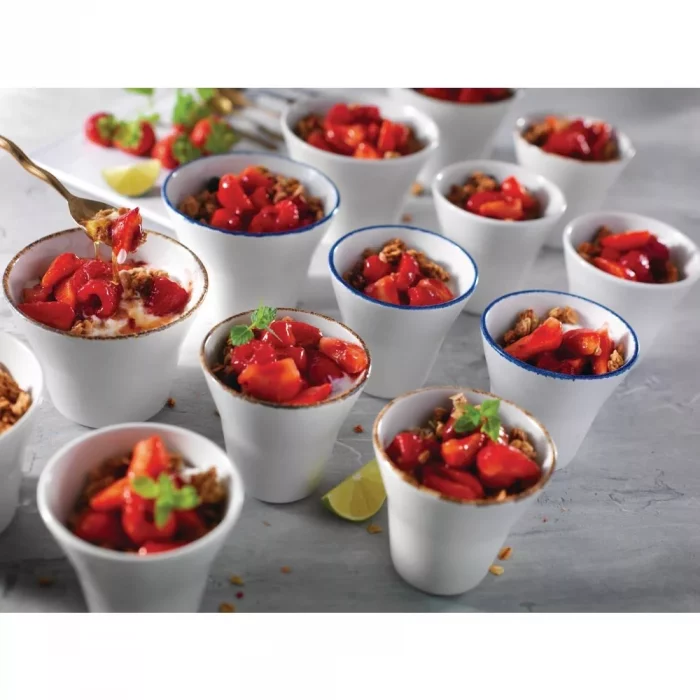 Steelite Brown Dapple Stackable Bowls 90mm (Pack of 12) - Image 3