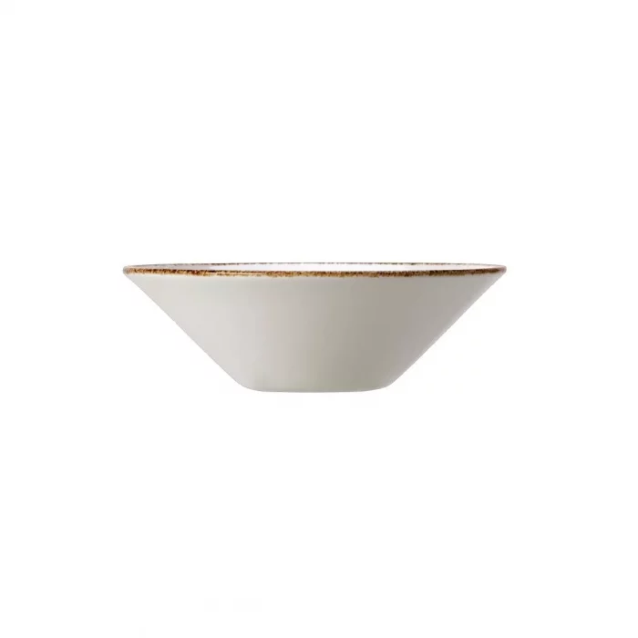 Steelite Brown Dapple Essence Bowl 165mm (Pack of 24) - Image 1