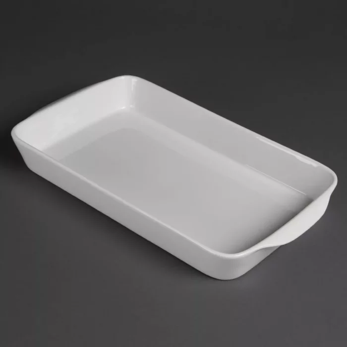 Olympia Whiteware Rectangular Roasters 395x 219mm (Pack of 6) - Image 3