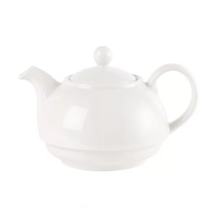 Churchill Plain Whiteware Teapots 370ml (Pack of 4) - Image 2