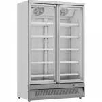 Prodis XPD1250-N-G-LE Glass Double Door White Display Freezer  1006 Litres