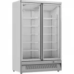 Prodis XPD1250-P-G-LE Glass Double Door White Display Fridge  1081 Litres