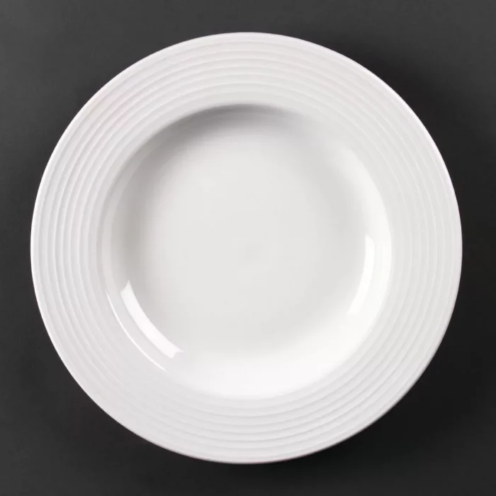 Olympia Linear Pasta Plates White 310mm (Pack of 6) - Image 1
