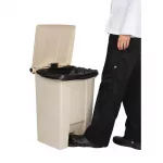 Rubbermaid Step On Pedal Bin Beige 45.5Ltr - Image 2
