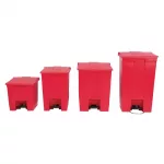 Rubbermaid Step On Pedal Bin Red 68Ltr - Image 3