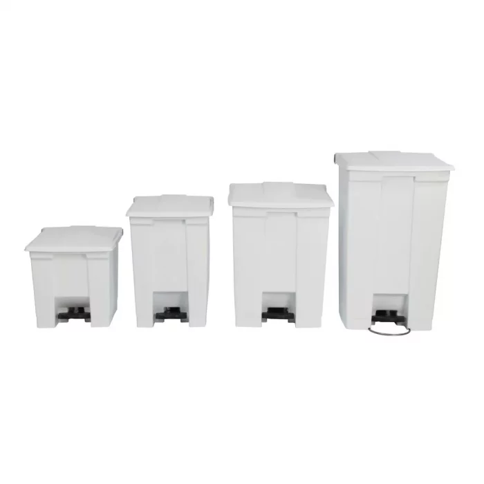Rubbermaid Step On Pedal Bin White 87Ltr - Image 2