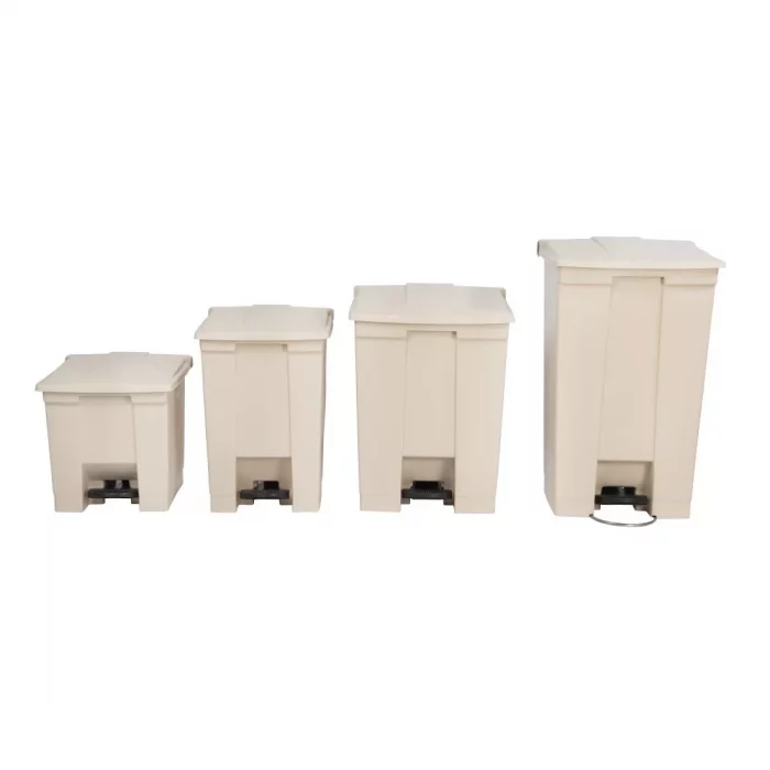 Rubbermaid Step On Pedal Bin Beige 30.5Ltr - Image 3