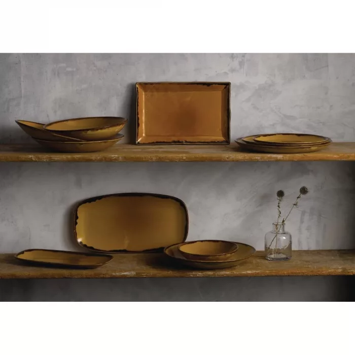 Dudson Harvest Dudson Mustard Coupe Plate 217mm (Pack of 12) - Image 2