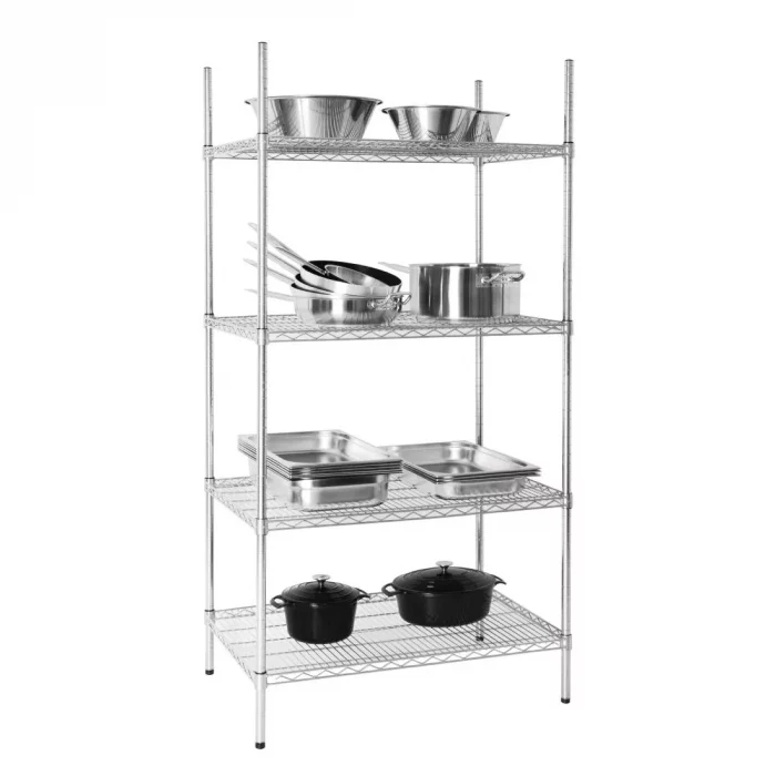 Vogue 4 Tier Wire Shelving Kit 915x610mm - Image 2