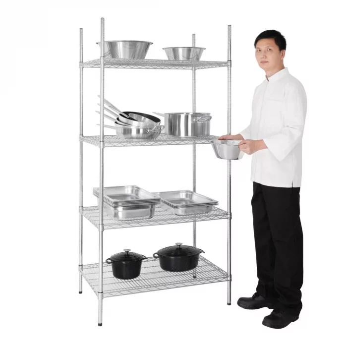 Vogue 4 Tier Wire Shelving Kit 915x610mm - Image 3