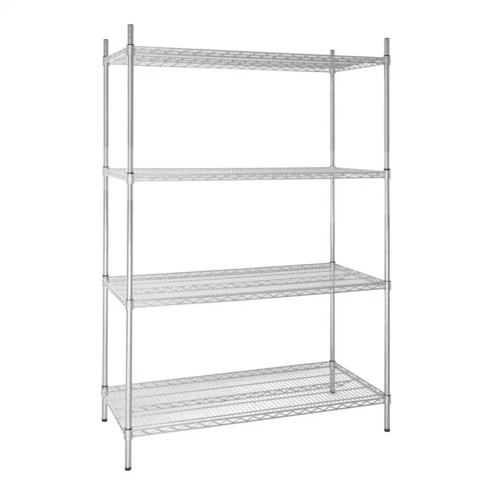 Vogue 4 Tier Wire Shelving Kit 1220x610mm - Image 1