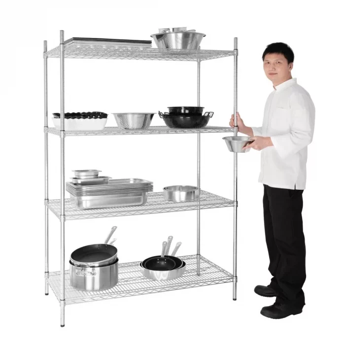 Vogue 4 Tier Wire Shelving Kit 1220x610mm - Image 3