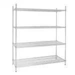 Vogue 4 Tier Wire Shelving Kit 1525x610mm