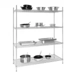 Vogue 4 Tier Wire Shelving Kit 1525x610mm - Image 2