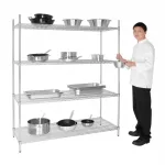 Vogue 4 Tier Wire Shelving Kit 1525x610mm - Image 3