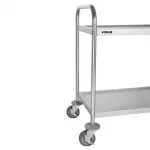 Vogue Stainless Steel 2 Tier Clearing Trolley Small - Image 4