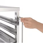 Vogue Gastronorm Racking Trolley 7 Level - Image 4