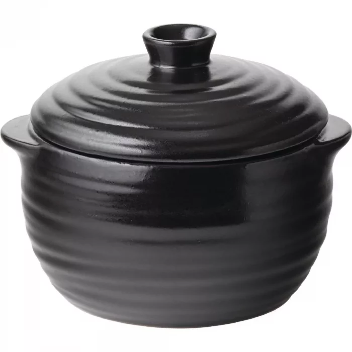Utopia Tribeca Casserole Dish Ebony 0.65Ltr (Pack of 6) - Image 1