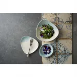 Churchill Vintage Prints Med Tiles Aquamarine Triangle Bowl 185mm (Pack of 12)