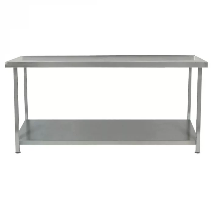 Parry Fully Welded Stainless Steel Centre Table with Undershelf 1800x600mm - Image 1