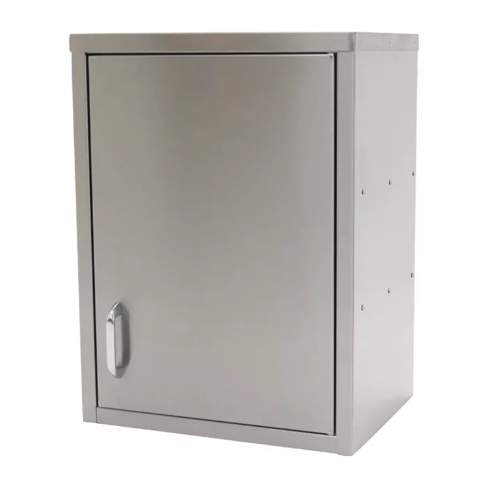 Parry Stainless Steel Hinged Wall Cupboard 600mm - Image 1