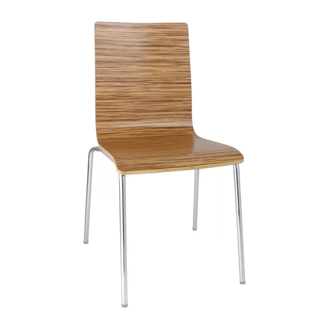 230596.jpg Bolero Square Back Side Chair Zebrano (Pack of 4) - Image 1